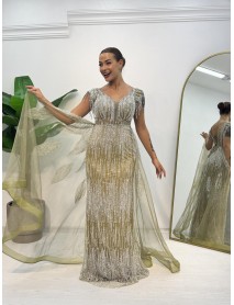 KALIN ASKILI PELERINLI BALIK ABIYE