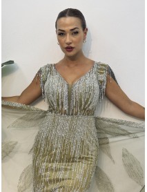 KALIN ASKILI PELERINLI BALIK ABIYE