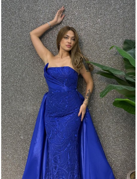 STRAPLEZ INCI ISLEMELI  PELERINLI BALIK ABIYE 