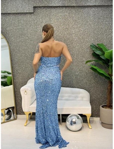 STRAPLEZ  BONCUK ISLEMELI PUL PAYET ABIYE 