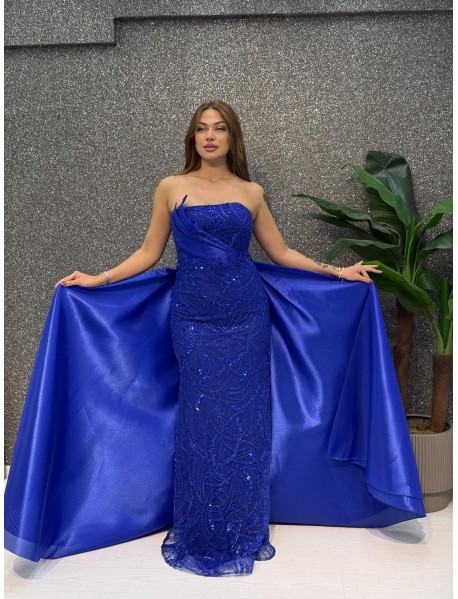 STRAPLEZ INCI ISLEMELI  PELERINLI BALIK ABIYE 