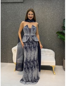  TAS DETAYLI STRAPLEZ BALIK ABIYE