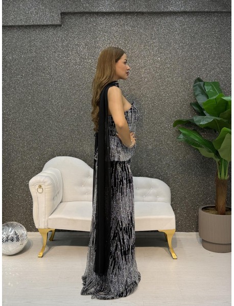 TAS DETAYLI STRAPLEZ BALIK ABIYE