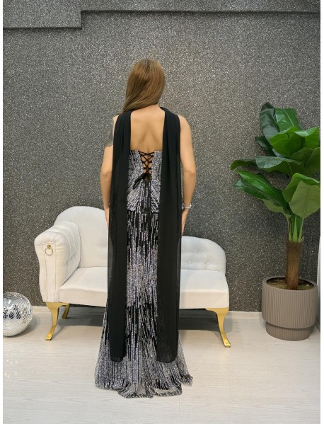 TAS DETAYLI STRAPLEZ BALIK ABIYE