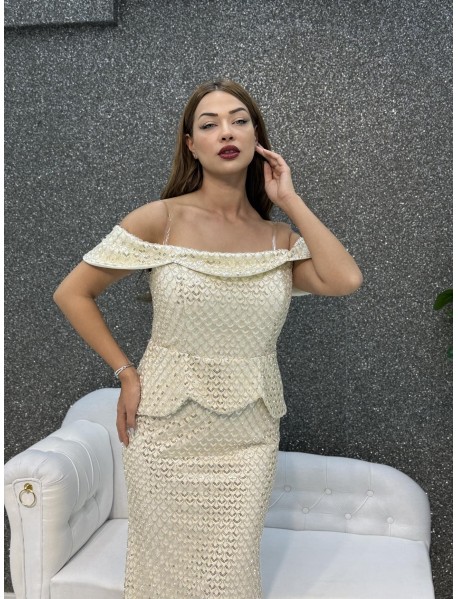 STRAPLEZ BONCUK ISLEMELI BALIK ABIYE