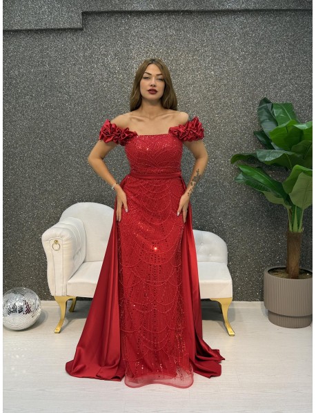 KALIN ASKILI INCI ISLEMELI PELERINLI BALIK 