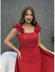 KALIN ASKILI INCI ISLEMELI PELERINLI BALIK 