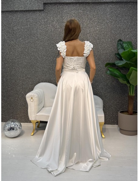 KALIN ASKILI INCI ISLEMELI PELERINLI BALIK 