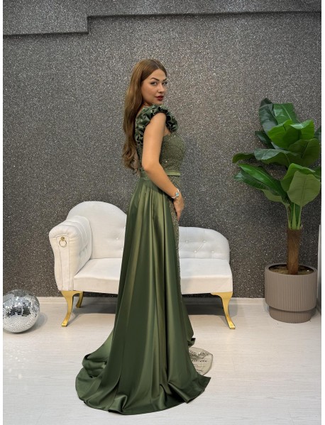 KALIN ASKILI INCI ISLEMELI PELERINLI BALIK  ABIYE