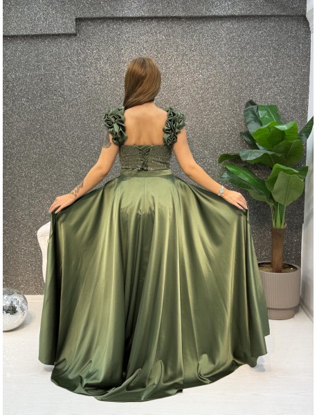 KALIN ASKILI INCI ISLEMELI PELERINLI BALIK  ABIYE