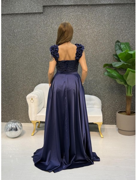 KALIN ASKILI INCI ISLEMELI PELERINLI BALIK ABIYE