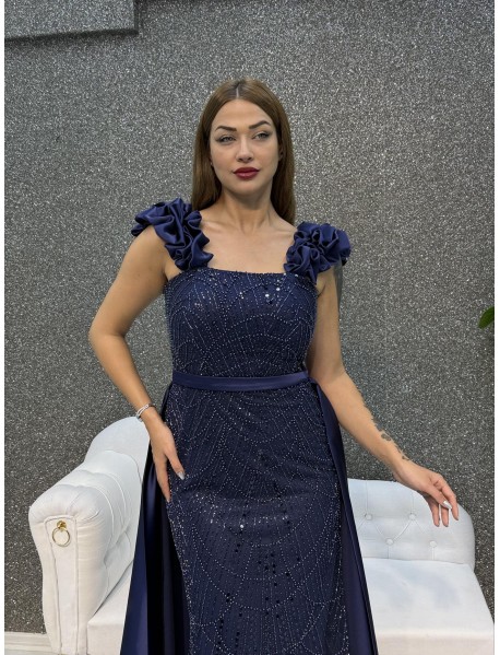 KALIN ASKILI INCI ISLEMELI PELERINLI BALIK ABIYE